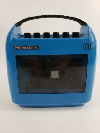 Vintage Panasonic Rq - 304s Cassette Tape Player Recorder - Blue - 70’s