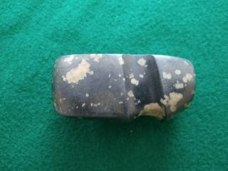 3/4 Groove Stone Axe Indian Artifact Arrowhead 3.  25 " Long