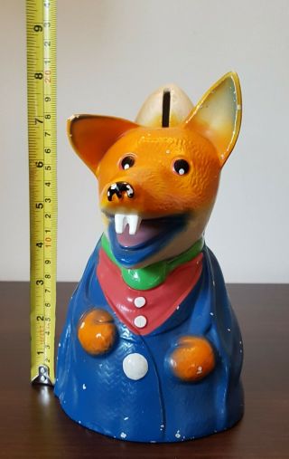 1972 Basil Brush Tv Show Pottery Collectable Large Money Box - Owen And Firmin