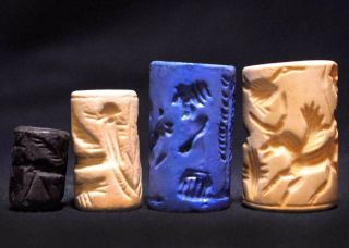 Cylinder Seal Set 13 - Ancient Mesopotamian Stone Cylinder Seal Replicas