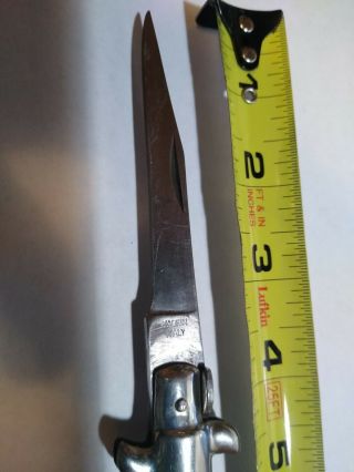 Vintage Folding Knife (made In Italy) Lock - Back Stiletto Style