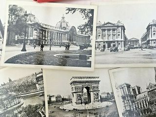 1930 ' s Paris Small Snapshot Souvenir Set of Photos.  2 1/4 x 3 1/4 inch.  16 of 20 2