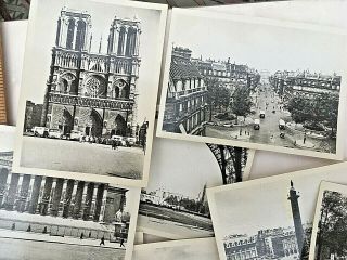1930 ' s Paris Small Snapshot Souvenir Set of Photos.  2 1/4 x 3 1/4 inch.  16 of 20 3