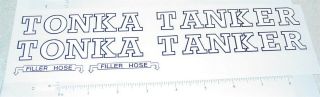 Tonka Tanker Semi Truck Sticker Set Tk - 168