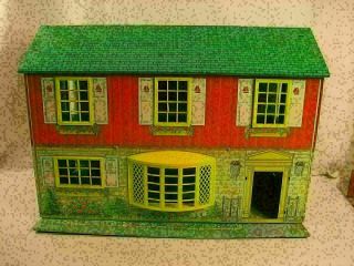Vintage Wolverine Tin Litho Toy Doll House No.  805