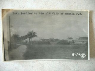 5x3 Photo Path Leading To The Old City Of Manila,  P.  I.