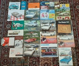 Vintage 1950s - 1960s Ford Automotive Ephemera (26 Brochures)