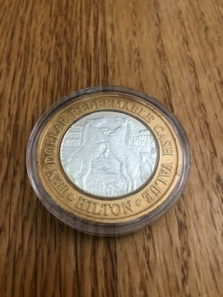 Rare Wild Stallion Reno Hilton $10 Silver Limited Edition Coin