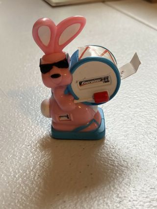 Vintage Energizer Bunny Wind Up Plastic Toy 2 - 1/4 " W/ Stickers
