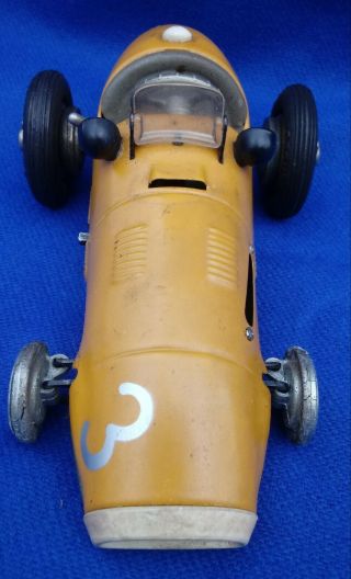 Vintage Schuco Grand Prix Racer Car 1070 Tin Metal German Wind - Up