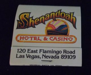 Shenandoah Hotel & Casino Matchbook W/matches Vintage Las Vegas Nv