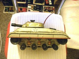 This Vintage Marx Tin Battery Operated Tank Is In It Is