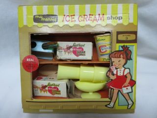 Hard To Find My Merry Ice Cream Shop Miniature Playset 1950 