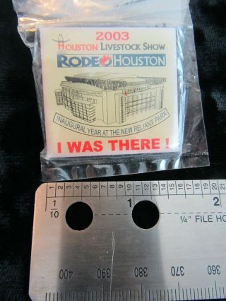 Nos Houston Rodeo Livestock Show Pin Inaugural Reliant Park 2003 I Was There