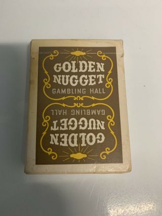 1970’s Vintage Unsealed Green Golden Nugget Gambling Hall Playing Cards