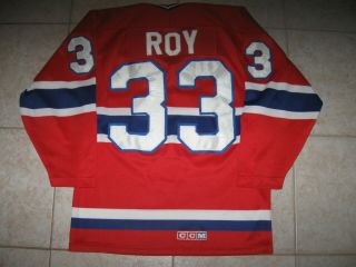 Vintage 31 Patrick Roy Montreal Canadiens Off.  Lic.  Ccm Jersey,  Size Men 