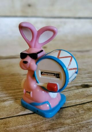 Vintage Energizer Bunny Wind Up Plastic Toy 2 - 1/4 " Comes W/ The Stickers