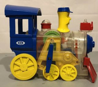 Vintage 1974 Ideal Wind - Up Plastic Toot L Loo Engine Sounds Gears & Train Moves