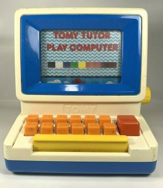1985 Tomy Tutor Play Computer Keyboard Learning 80 