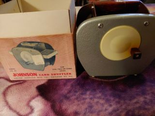 Vintage Nestor Johnson Card Shuffler And Instructions,  Model 50