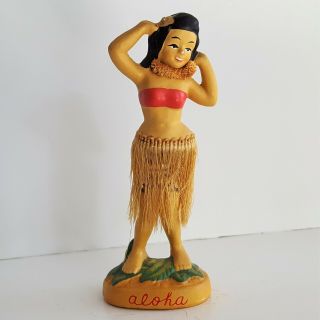 Vintage Hawaiian Hawaii Aloha Hula Girl 7 " Bobblehead Nodder Japan