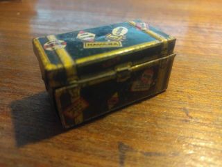 Vintage Marx Toys Tin Steamer Trunk Toy American Made Black