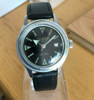 Gents Vintage Globa Sea Timer Divers Date Watch In Good Order