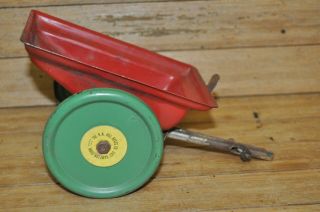 Vintage N.  H Hill Brass Co.  Tin Wagon Pull Toy Parts