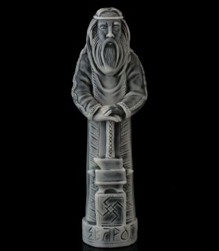 Slavic God Svarog Marble Figurine Sculpture Patron Of Heaven The Earth Creator