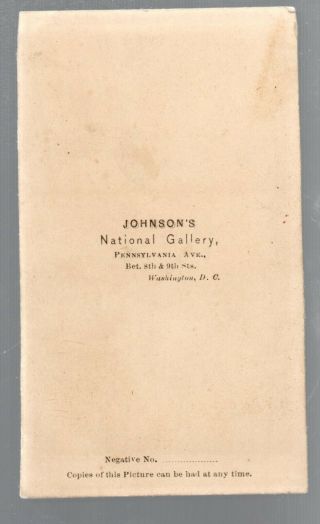 CDV Photo of Two Boys Great Suits by Johnson ' s National Gallery Washington DC 2