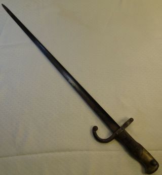 French Gras Model 1874 Bayonet Dated 1877