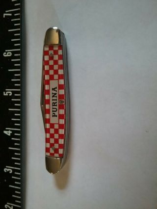 Vintage Kutmaster Purina Stockman 3 Blade Pocket Knife 2