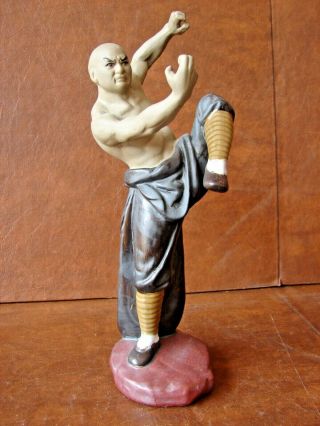 Chinese Kung Fu Shaolin Monk Martial Arts Mud Man Figurine 12