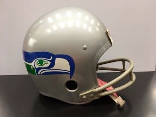Vintage Rawlings Seattle Seahawks Nfl 2 Bar Football Helmet Large Hnfl Read