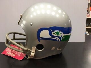 Vintage Rawlings Seattle Seahawks NFL 2 Bar Football Helmet Large HNFL READ 2