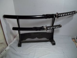Samurai Swords And Display Rack