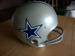 Vintage Early 80s Rawlings Hnfl Dallas Cowboys Youth Helmet Size Large