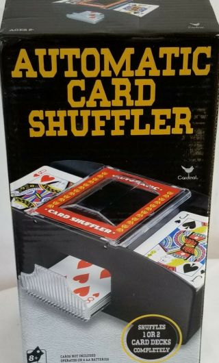 Cardinal Automatic Playing Card Shuffler Shuffles 1 Or 2 Card Decks