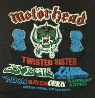 Motorhead Twisted Sister Vintage 1980s T Shirt Unworn Single Stitch S - Festival