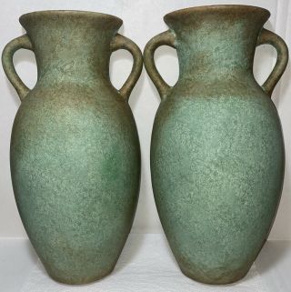 2 Large South Western Style Pottery Wall Pocket Planter Vase 12 1/2” Tall Wow