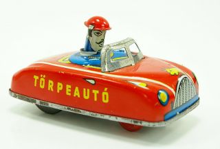 Vintage Torpeauto Tin Toy Race Car Friction 1960 