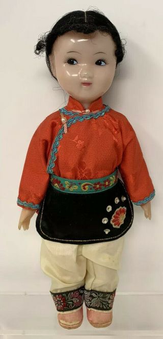 Vintage 10” People’s Republic Of China Chinese Folk Doll
