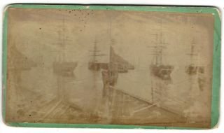 Sailing Ships In A Bay,  No Label,  Circa 1860/1870 