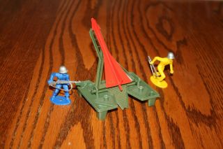 Mpc Fireball Xl5 Army Space Missile Launcher & 2 Soldiers - Marx Timmee