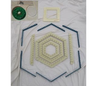 Vintage Lap Weaving Looms - John Alan Love & Money Hexagon,  Lily Speed - O - Weave,
