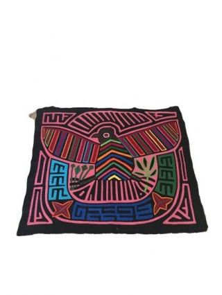 Mola Kuna Indians Reverse Applique Eagle Bird Folk Art Piece 18 " X 15.  5 "
