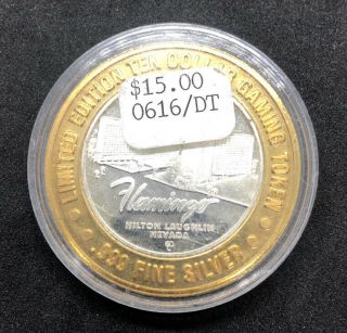 Vintage $10 Las Vegas Gaming Token.  999 Fine Silver 3