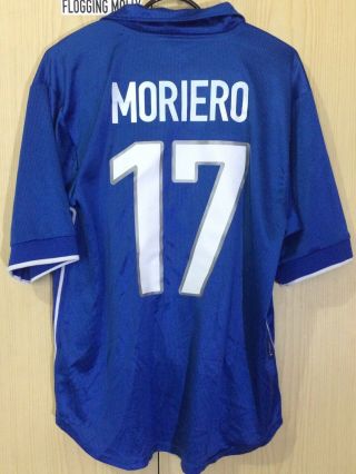 Moriero Italy World Cup 1998 Home Nike Football Soccer Jersey Shirt M Vtg Maglia