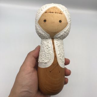 Japanese Japan Sosaku Kokeshi Doll 6.  10 Inches 15.  5 Cm Kuribayashi Issetsu