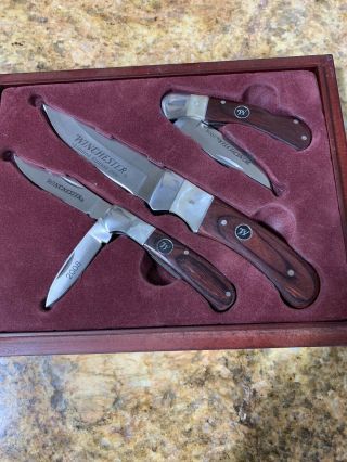 Winchester 2008 Limited Edition Set Of 3 Knife Set,  Mother Of Pearl,
